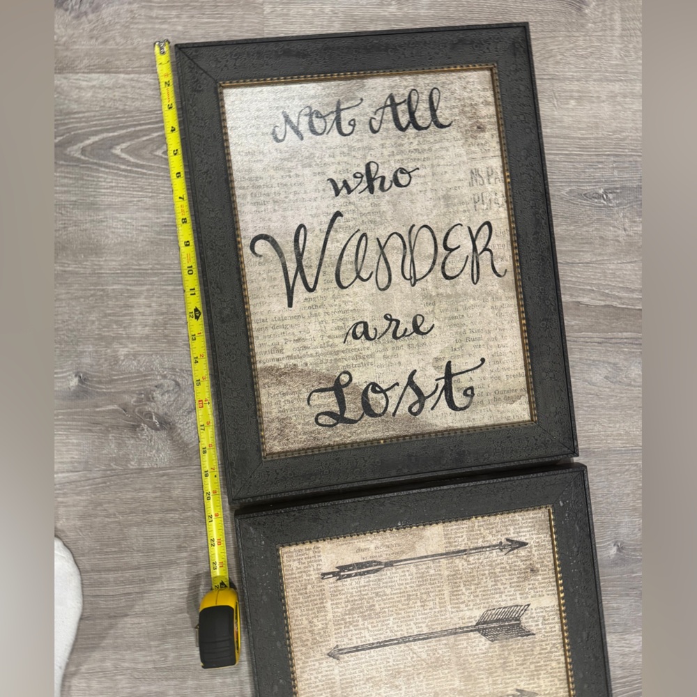 16x20” Black Framed Wall Art with Inspirational Quote - Picture 5 of 6